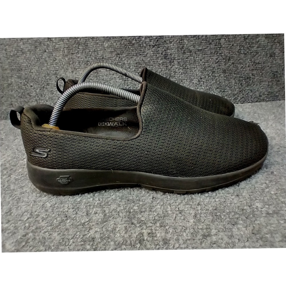 Skechers GoWalk Joy Black Mesh‎ Slip On Walking Shoes Womens 10 Wide 124637W